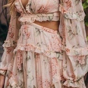 Floral Pink Mini Dress
